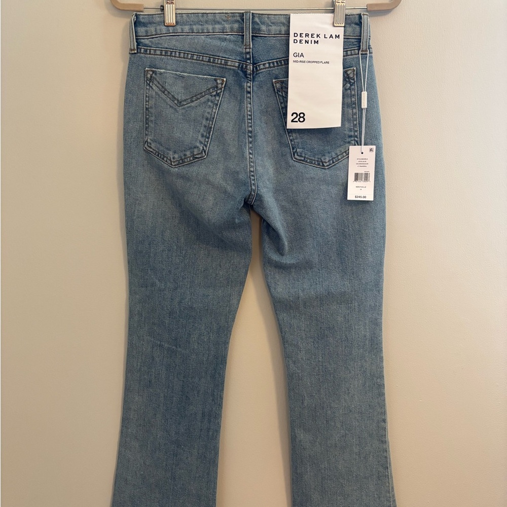 Derek Lam Gia Mid Rise Cropped Flare Various  NWT - Picture 2 of 4
